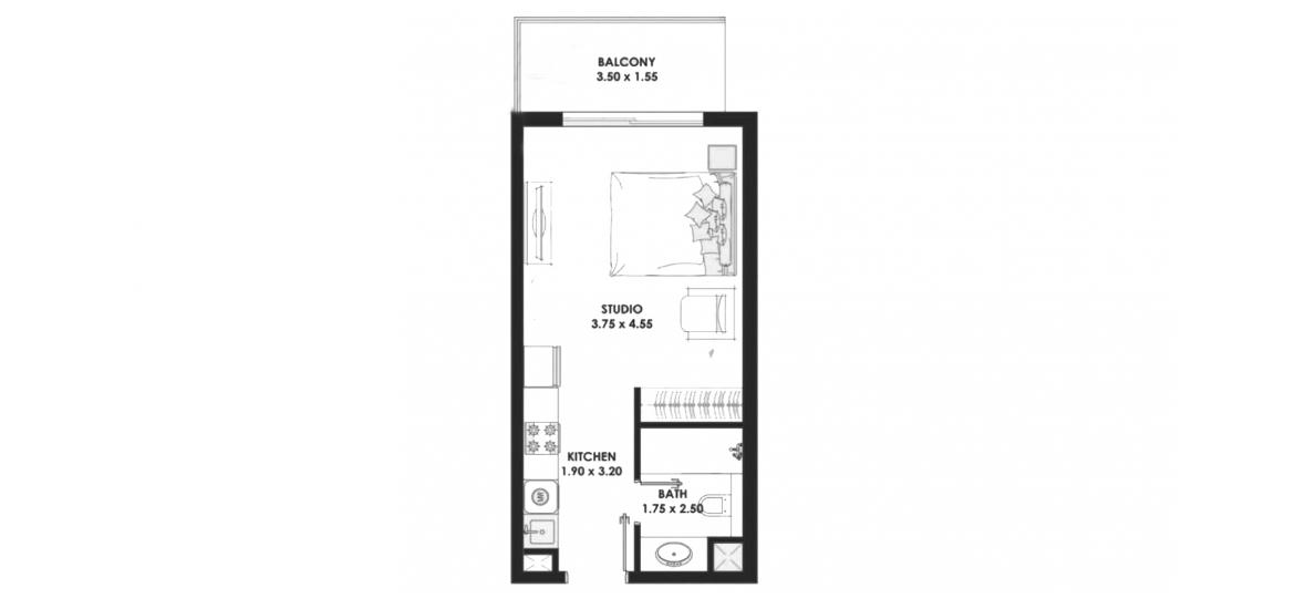 مخطط الطابق 36sqm