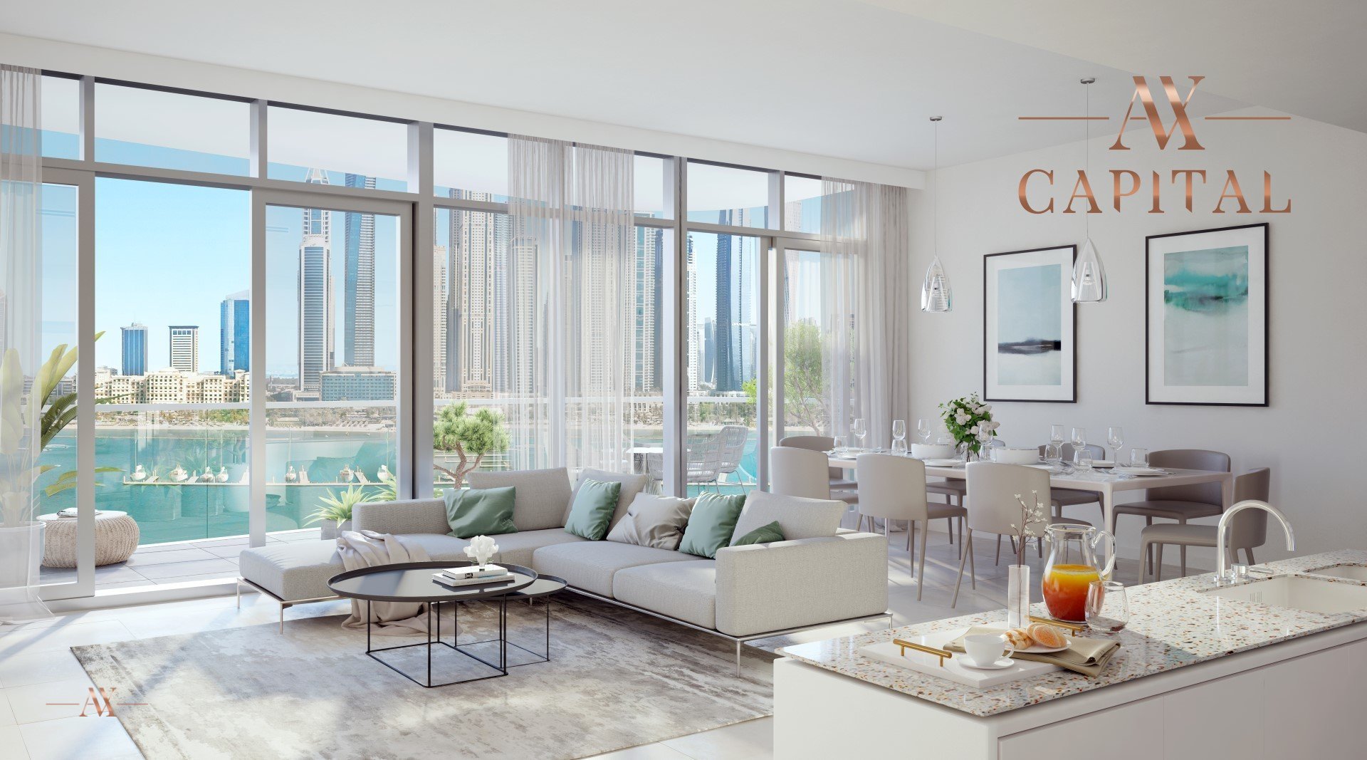 Apartamento en Dubai Harbour, EAU, 1 dormitorio, 76 m² № 23646 - 3