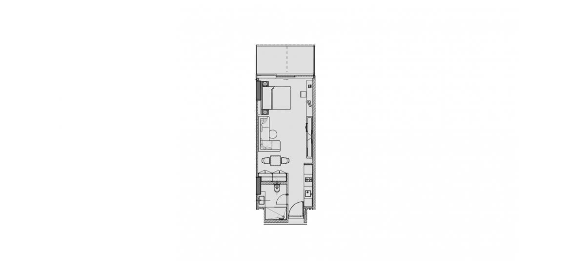 Plano del apartamento «A», 1 habitación en MARQUISE SQUARE