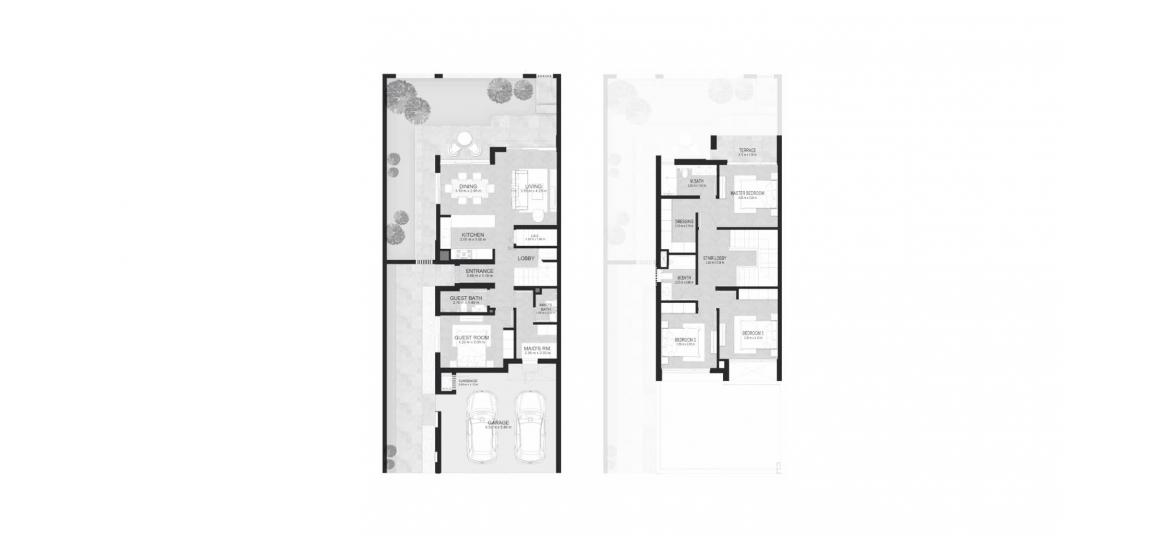 Plano del apartamento «217SQM», 4 dormitorios en LA ROSA