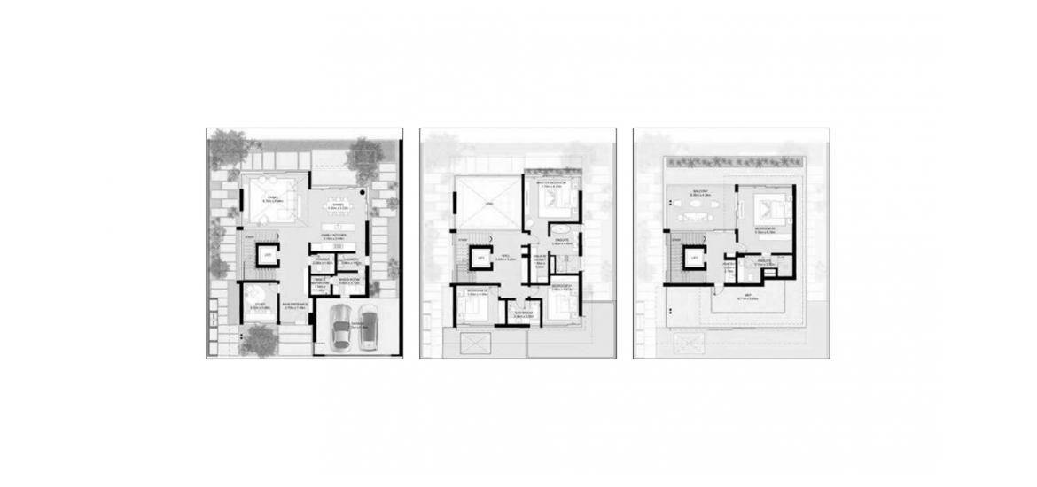 Plano del apartamento «C», 4 dormitorios en NAD AL SHEBA GARDENS