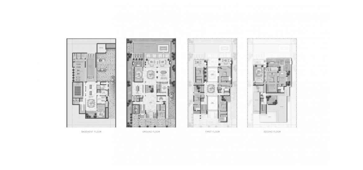 Plano del apartamento «A», 6 dormitorios en VENICE