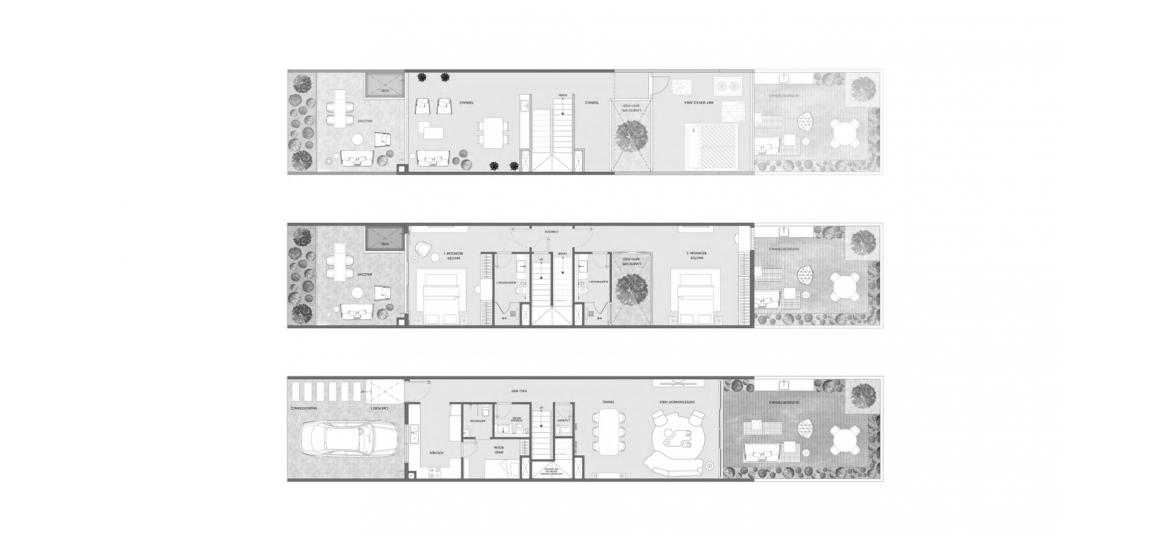 Plano del apartamento «2 BEDROOM TOWNHOUSE», 2 dormitorios en MAG 22