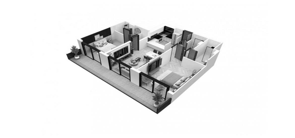 Plano del apartamento «78sqm», 2 dormitorios en GARDENIA LIVINGS