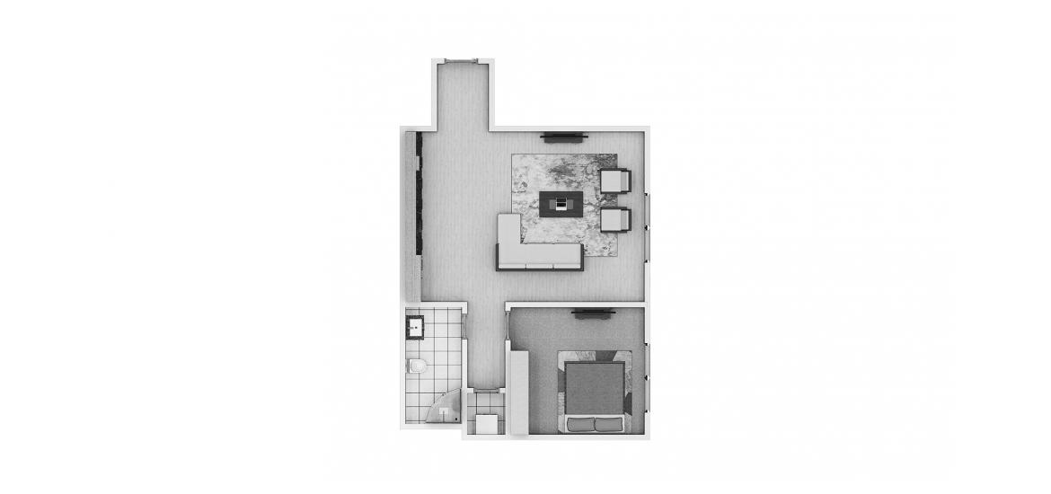 Plano del apartamento «1BR 64SQM», 1 dormitorio en BREEZE