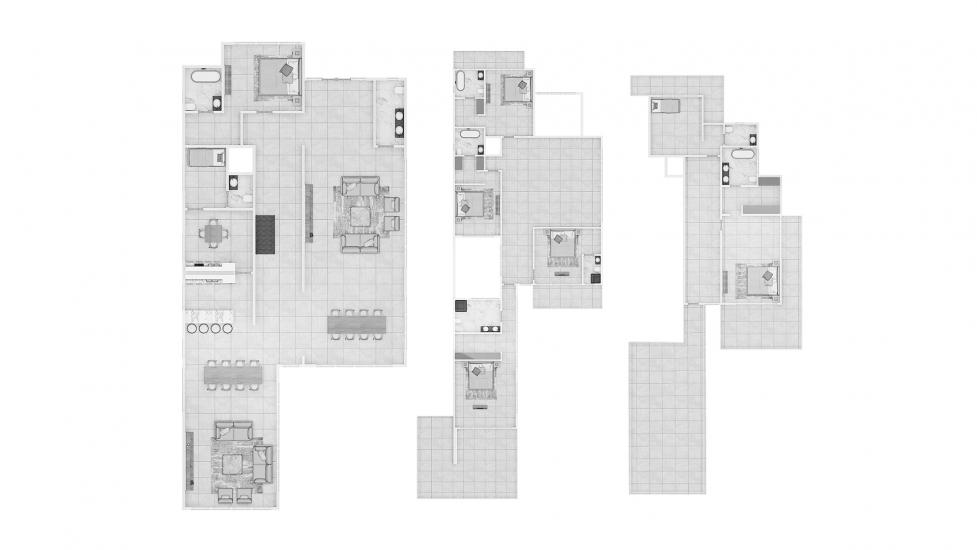 Plano del apartamento «7BR Type V75-A 1629SQM», 7 dormitorios en CAVALLI ESTATES