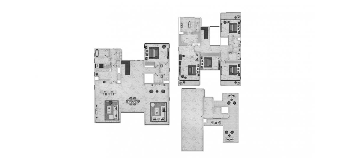 Plano del apartamento «5br type01 921sqm», 5 dormitorios en ADDRESS VILLAS HILLCREST