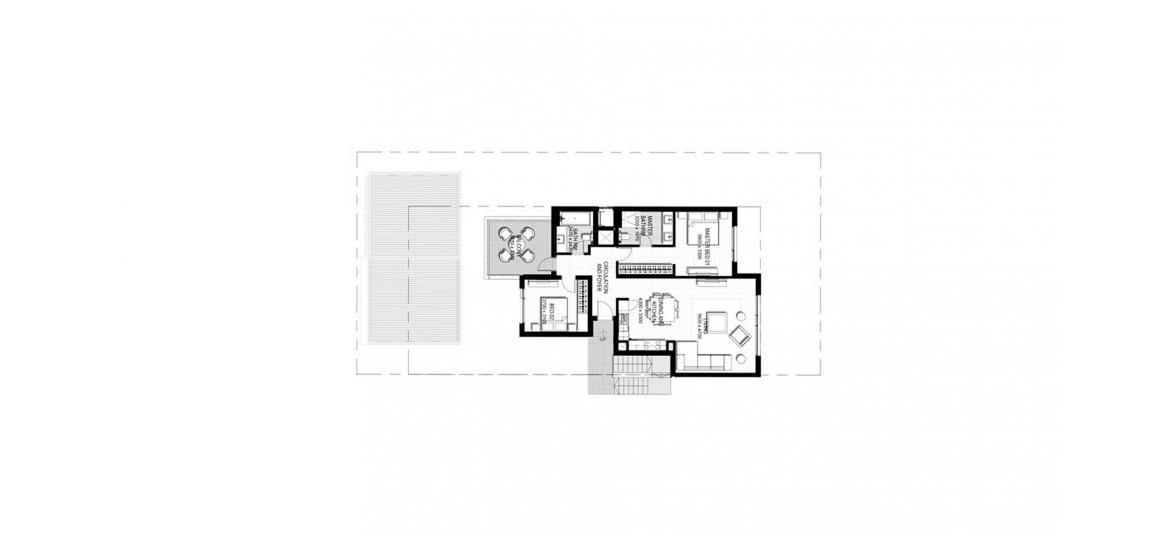 Plan d'étage de l'appartement «112SQM», 2 chambres à URBANA III