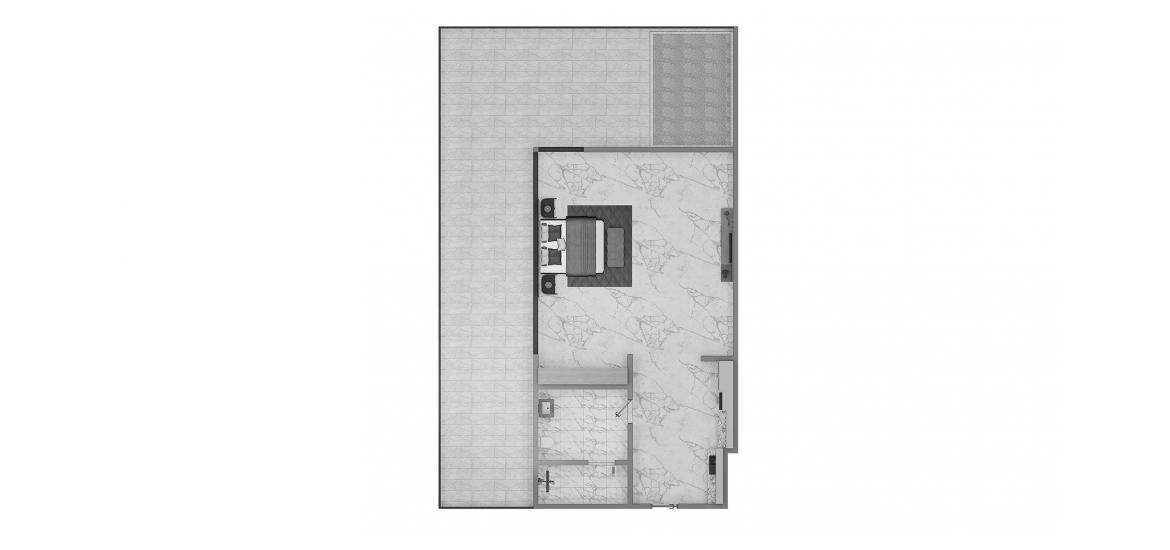 Plan d'étage de l'appartement «Presidental Studio Type B 58SQM», 1 chambre à ELITZ