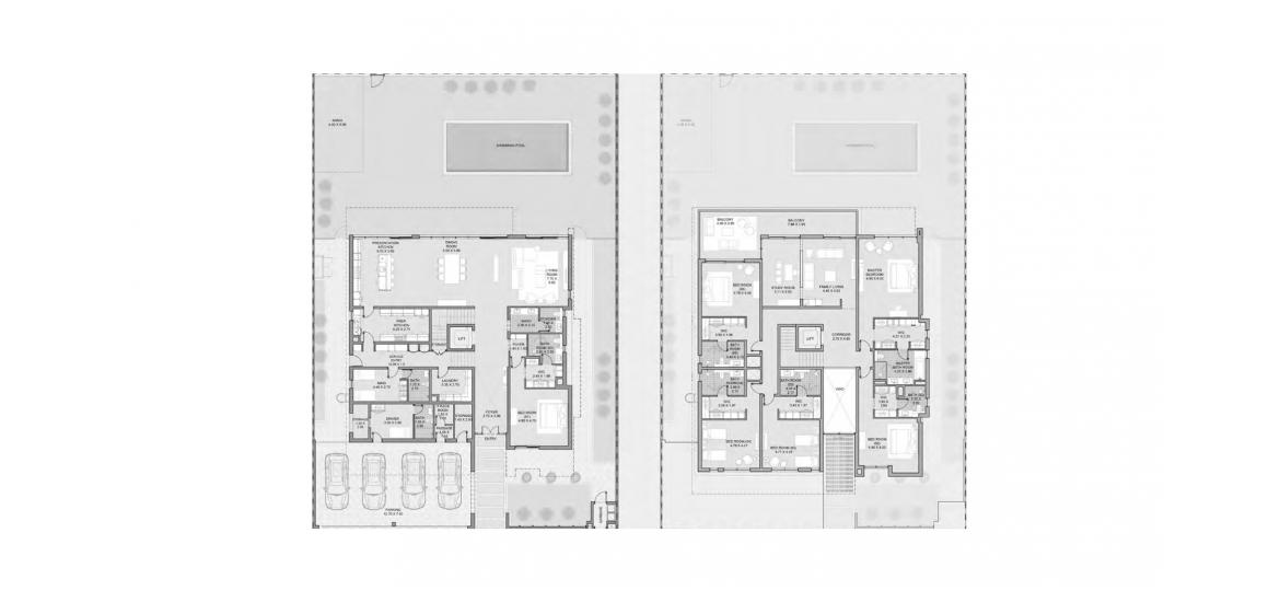 Plan d'étage de l'appartement «VILLA TYPE A 6BR», 6 chambres à OPAL GARDENS