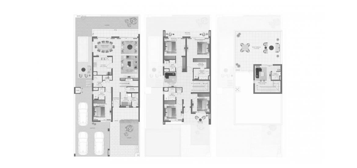 Plan d'étage de l'appartement «ALANA FIVE-BEDROOM-451M», 5 chambres à ALANA