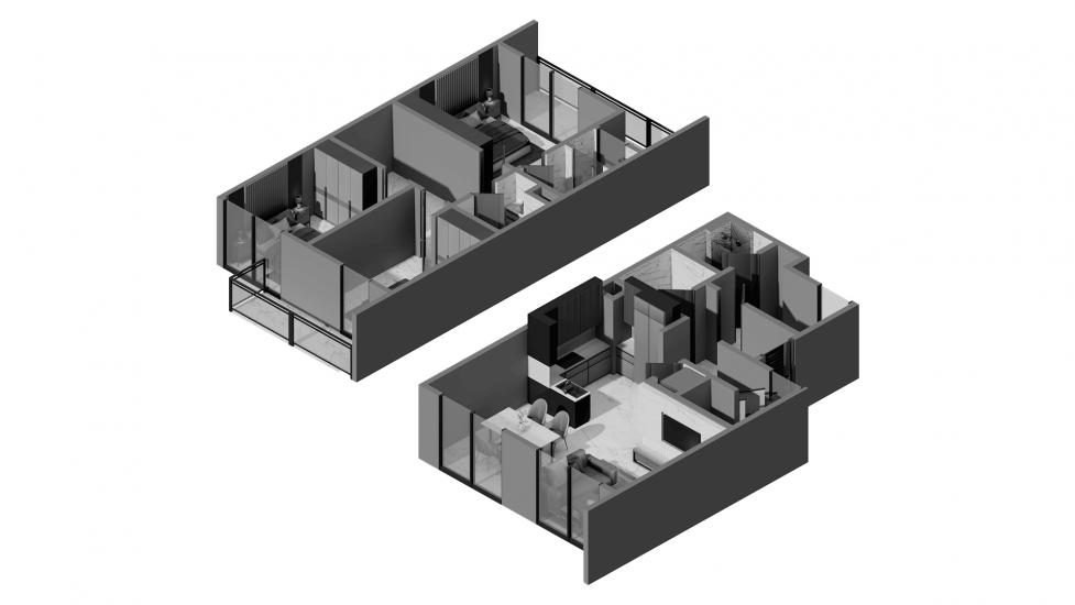 अपार्टमेंट फ्लोर प्लान «6 3BR Type A 190SQM» EXPO GOLF VILLAS 6