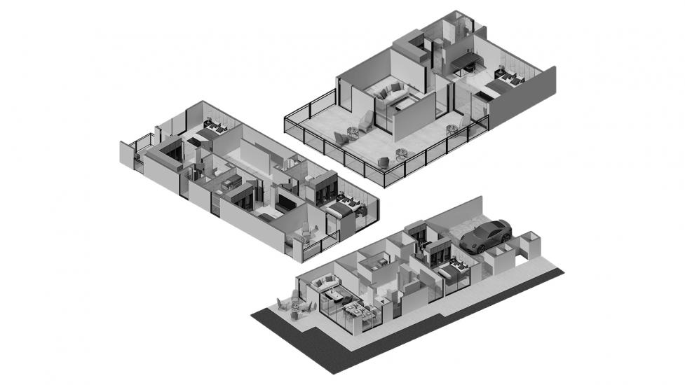 अपार्टमेंट फ्लोर प्लान «4BR 317SQM» AURA GARDENS