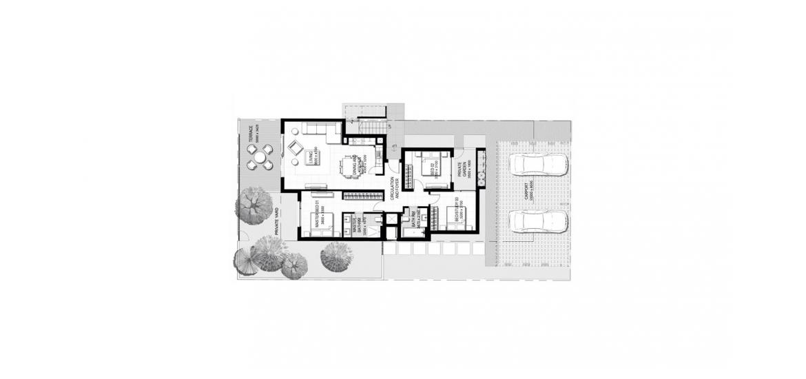 Plan mieszkania «134SQM», 3 sypialnie w URBANA III