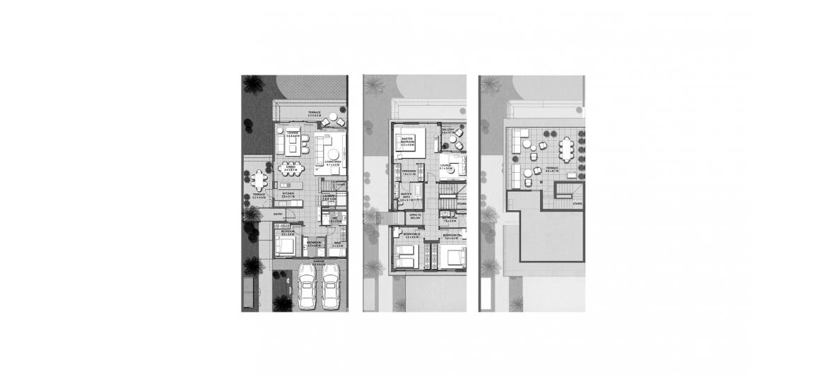 Plan mieszkania «GOLF GROVE VILLAS 4BR 313SQM», 4 sypialnie w GOLF GROVE VILLAS