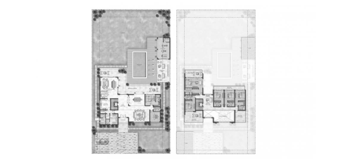 Plan mieszkania «604SQM FH-6500», 6 sypialnie w THE FARMHOUSES VILLAS