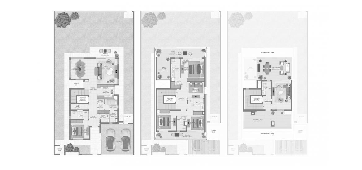 Plan mieszkania «PARK GATE FOUR-BEDROOMS-473M», 4 sypialnie w PARK GATE
