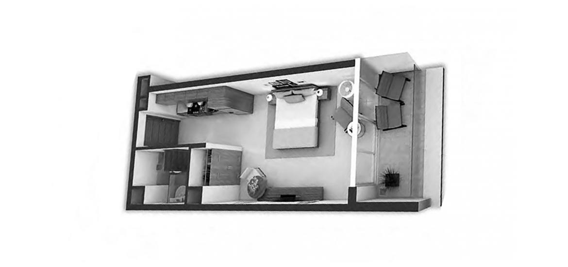 Floor plan «STUDIO», studio, in AYKON HEIGHTS