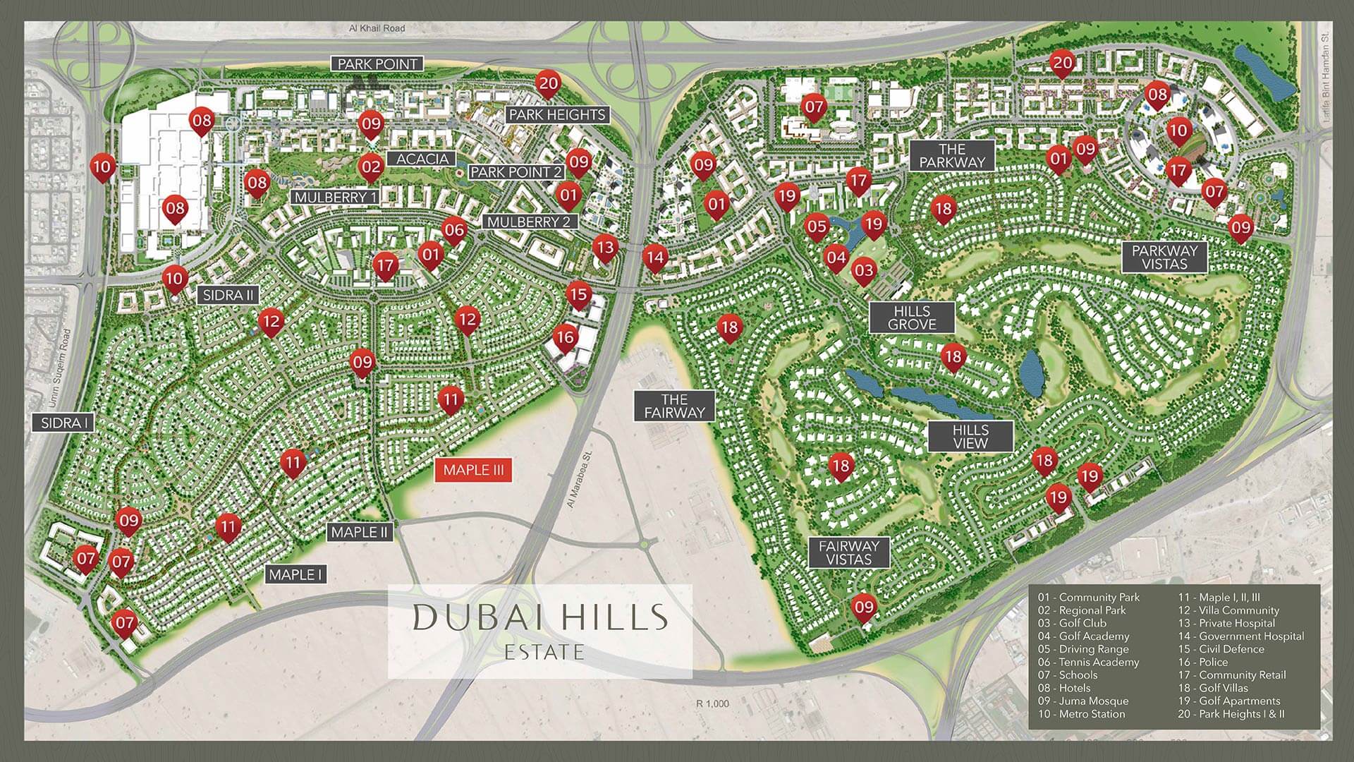 map of dubai hills estate        <h3 class=