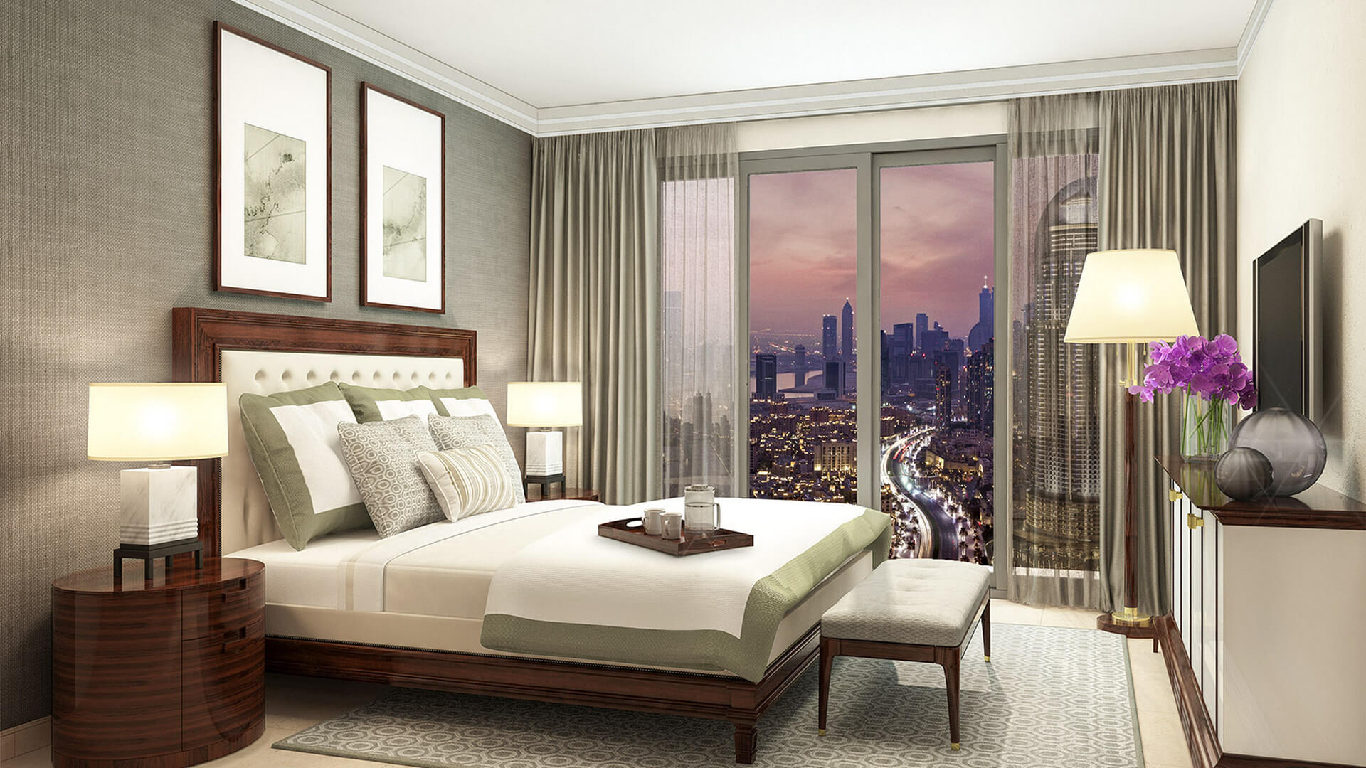 Квартира в Даунтаун Дубай, Дубай, ОАЭ 1 спальня, 91м2 № 24093 - 1