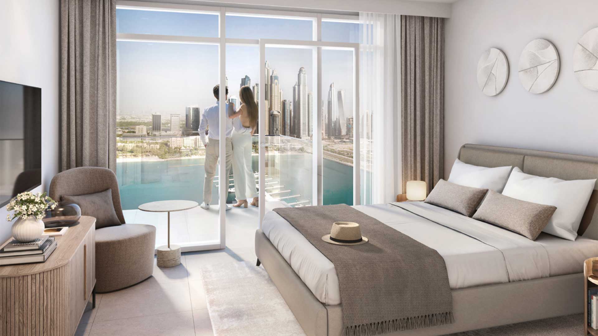 Квартира в Эмаар Бичфронт, Дубай, ОАЭ 3 спальни, 194м2 № 25450 - 1