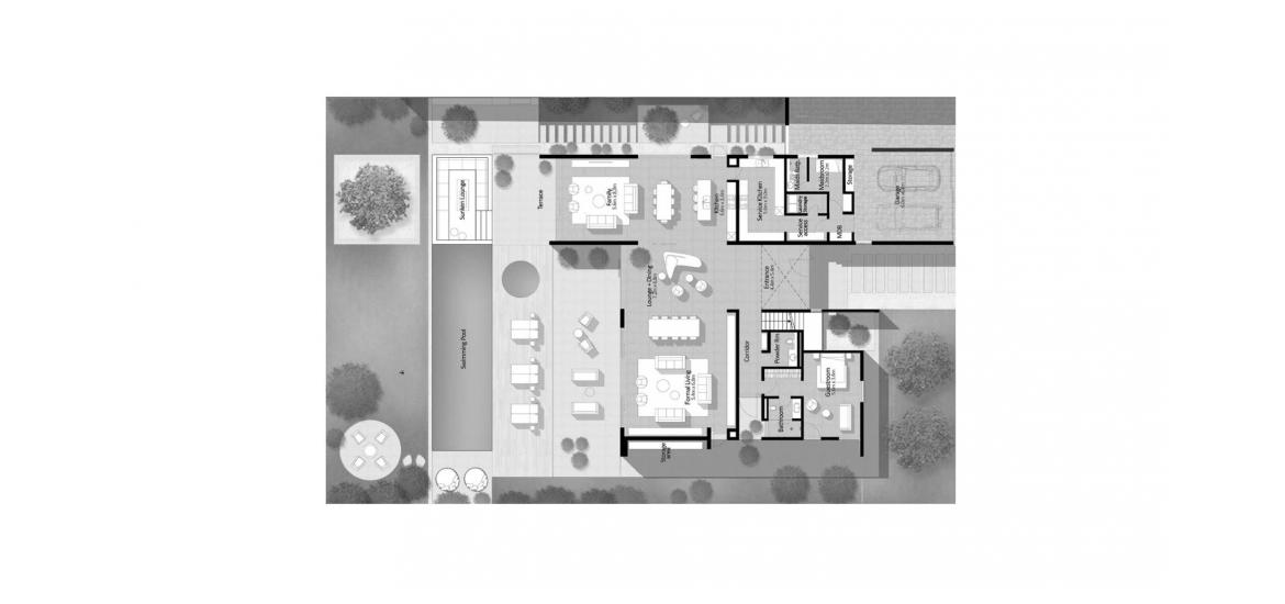 Планировка апартаментов «FAIRWAY VISTAS 6BR 769SQM» 6 спален в ЖК FAIRWAY VISTAS