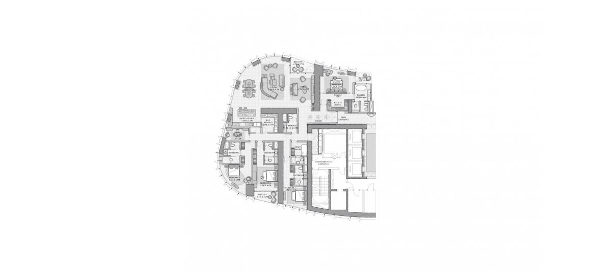 Планування апартаментів «4BR 495SQM», 4 спальні у IL PRIMO