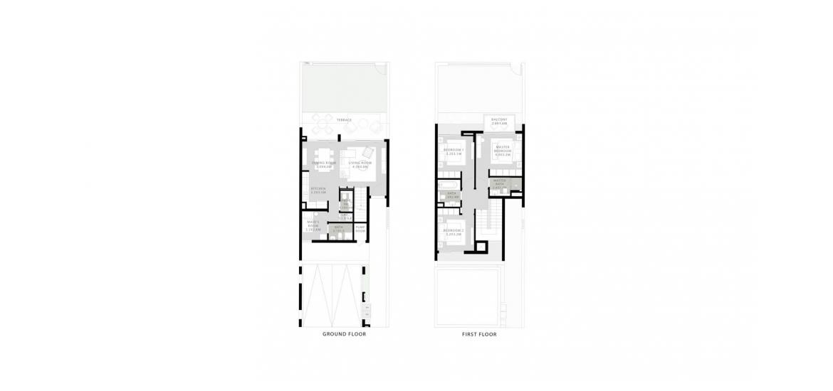 Планування апартаментів «177SQM», 3 спальні у ORANIA AT THE VALLEY