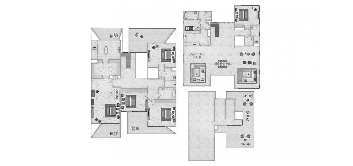 Планування апартаментів «5br type03 964sqm», 5 спальні у ADDRESS VILLAS HILLCREST