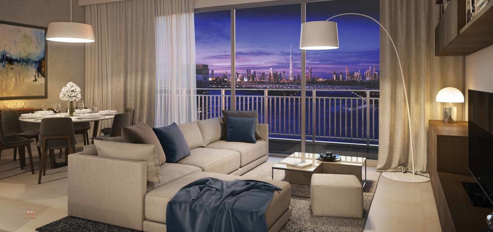 Apartment in Dubai Creek Harbour (The Lagoons), Dubai, UAE, 3 bedrooms, 158.9 sq.m. No. 23610 - 1